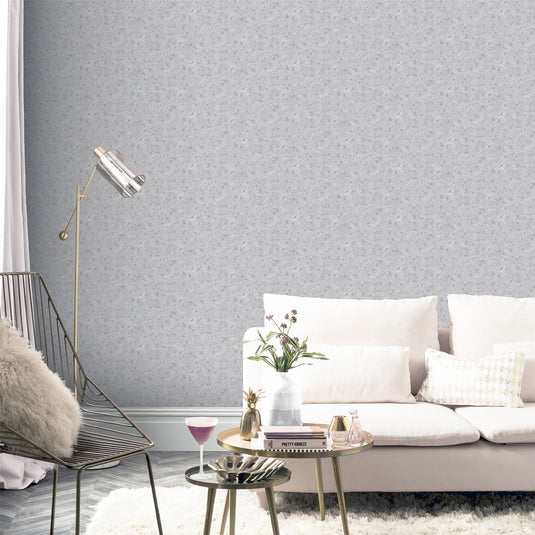 Cork Grey/Silver Wallpaper