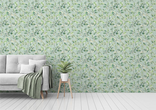 Spring Springs Green Wallpaper