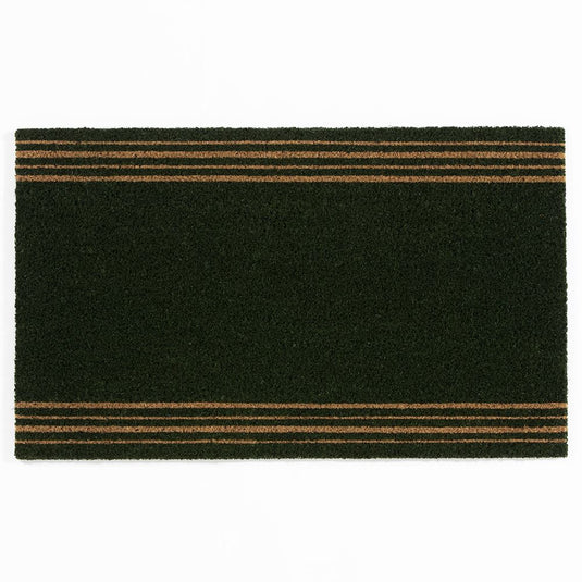 Astley 4 Stripes Coir Green Doormat