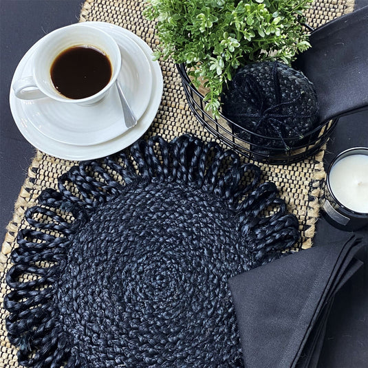 Thames Black Placemats