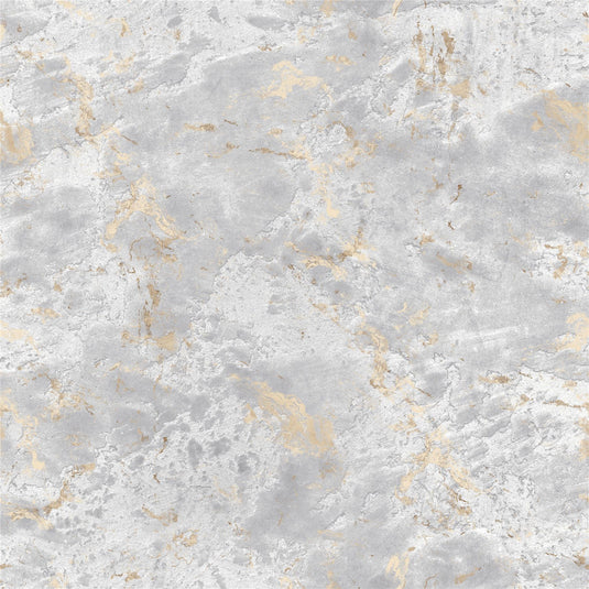 Venetian Plaster Grey/Gold Wallpaper