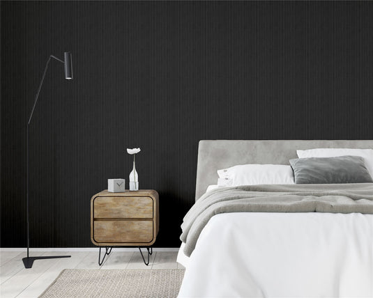 Silk Cascade Charcoal Wallpaper