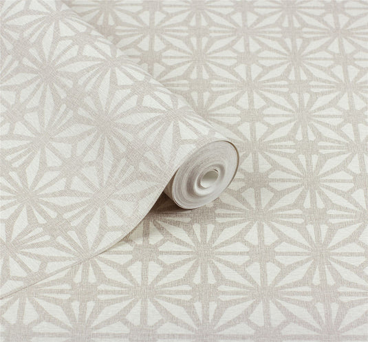 Moorish Mosaic Warm Grey/Silver Wallpaper sw6