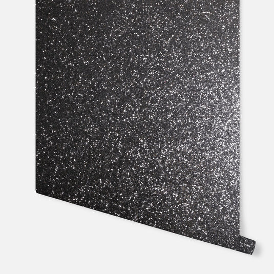 Sequin Sparkle Black Wallpaper