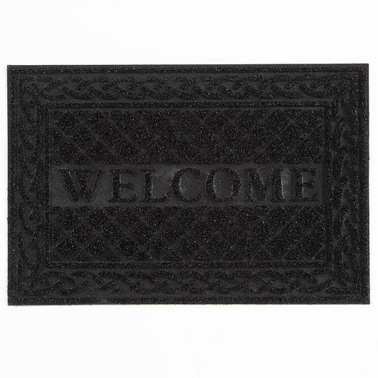 Romiley Welcome Rubber Crumb Scrapper Doormat