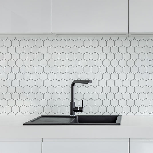 Hexagon White Artifix Wall Tiles