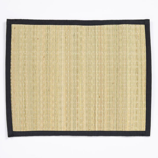 Spey Dry Grass 35x45cm Black Set of 2 Placemat