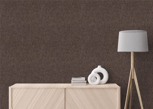 Urban Weave Chocolate Brown Wallpaper