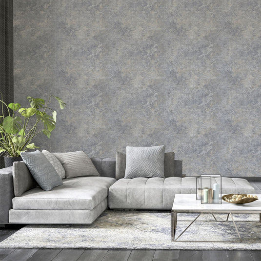 Modern Raffia Natural & Grey Wallpaper