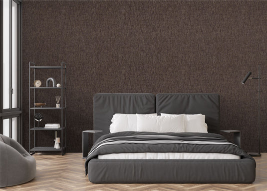 Urban Weave Chocolate Brown Wallpaper