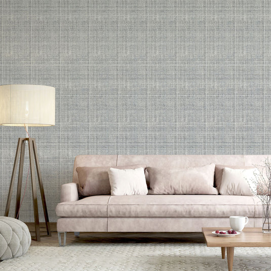 Country Tweed Grey Wallpaper