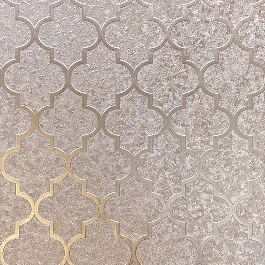 Velvet Trellis Rose Gold Wallpaper