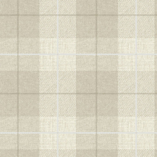 Country Tartan Taupe Wallpaper