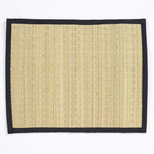 Spey Dry Grass 35x45cm Black Set of 2 Placemat