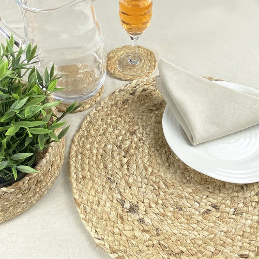 Ure Natural Placemats with Tie