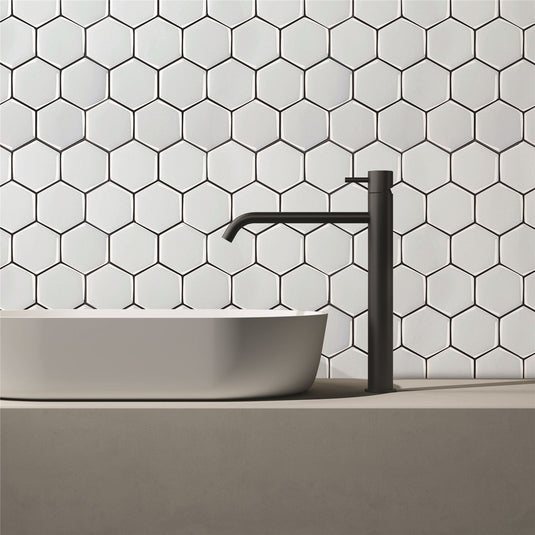 Hexagon White Artifix Wall Tiles