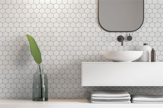 Hexagon White Artifix Wall Tiles