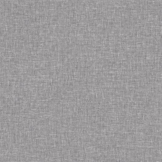 Linen Texture Mid Grey Wallpaper