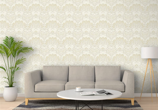 Floral Trail Neutral Wallpaper