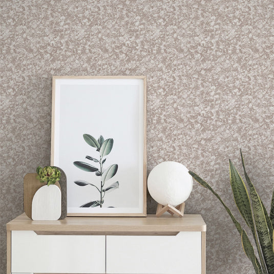 Velvet Crush Foil Rose Gold Wallpaper