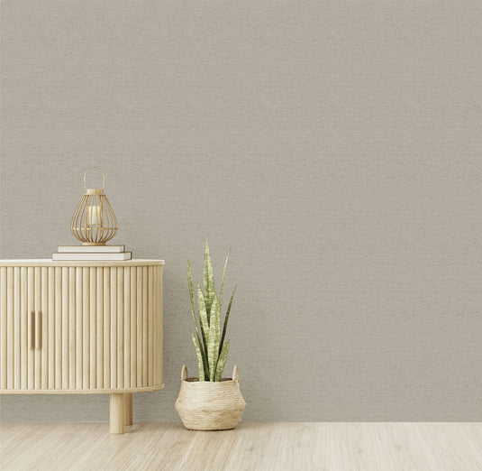 Calico Plain Neutral Wallpaper