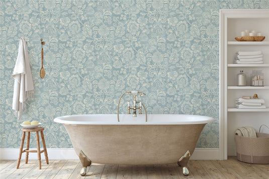 Heritage Trail Blue Wallpaper