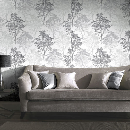 Wildwood Mono Wallpaper sw12