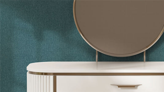 Urban Weave Deep Teal Wallpaper