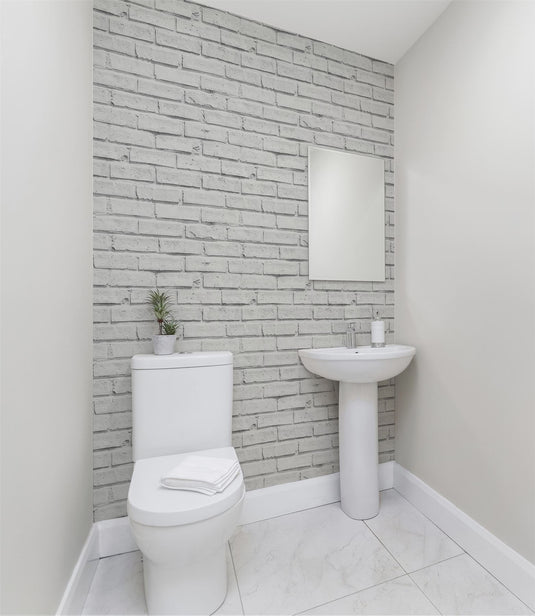 White Brick Wallpaper sw12