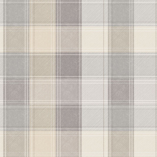 Country Check Grey Wallpaper