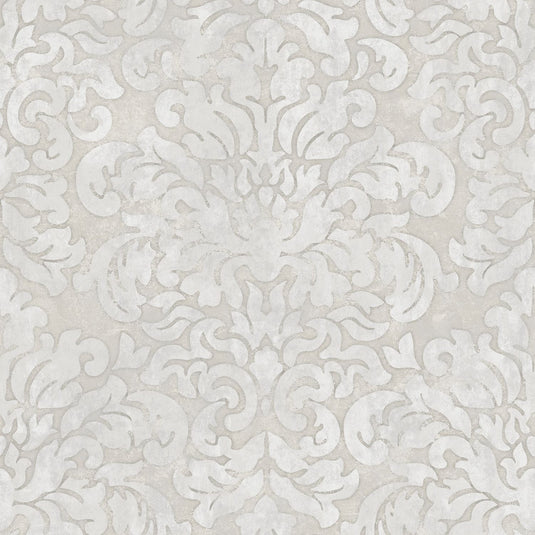 Marinski Damask Soft Gold & Natural Wallpaper