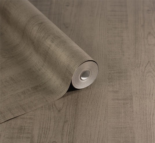 Luxe Timber Espresso Wallpaper