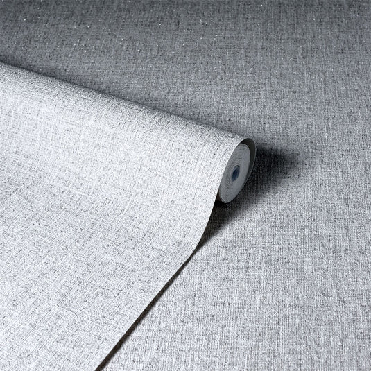 Luxe Hessian Mid Grey Wallpaper