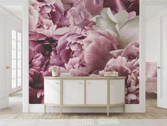 Peonies Mural Wallpaper