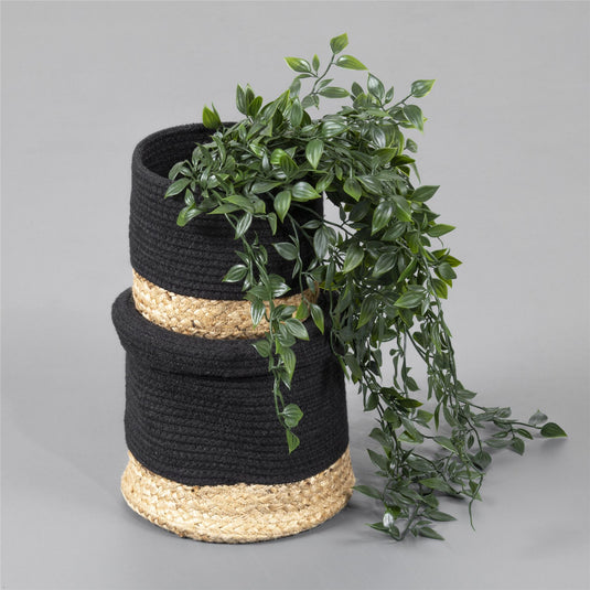 Balham Lidded Nested Baskets Black