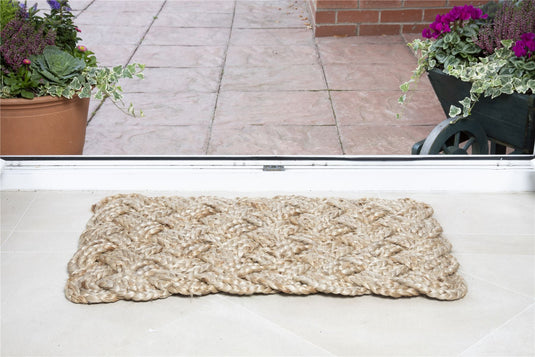 Stockport Lovers Knot Jute Doormat