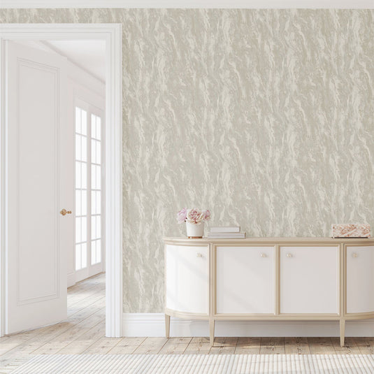 Luxe Texture Soft Silver Wallpaper