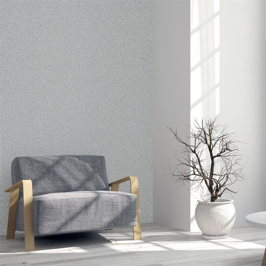 Calico Plain Grey Wallpaper