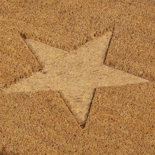 Astley Star Embossed Coir Doormat