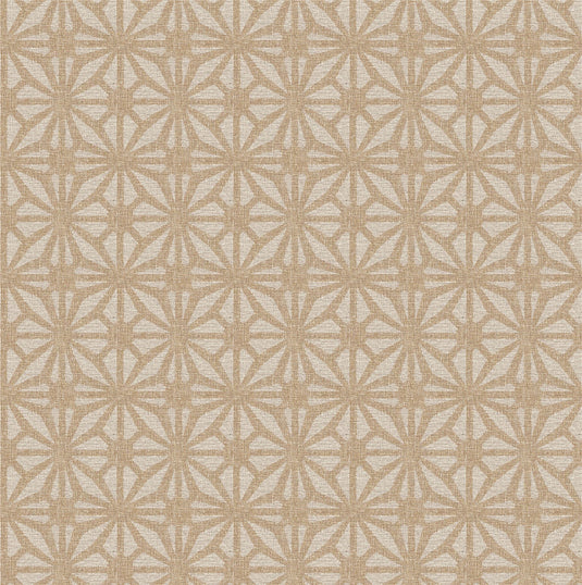 Moorish Mosaic Taupe and Gold Wallpaper