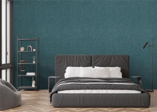 Urban Weave Deep Teal Wallpaper