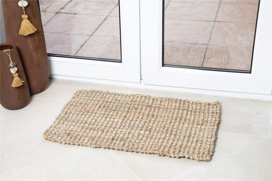 Whitefield Handwoven Boucle Jute Doormat