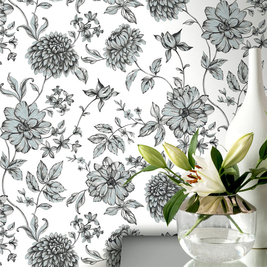 Fleur Mono Wallpaper sw12