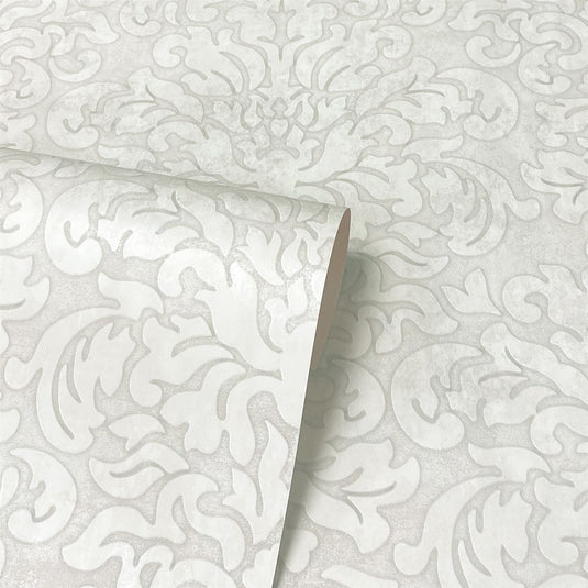 Marinski Damask Soft Gold & Natural Wallpaper