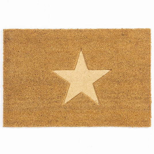 Astley Star Embossed Coir Doormat