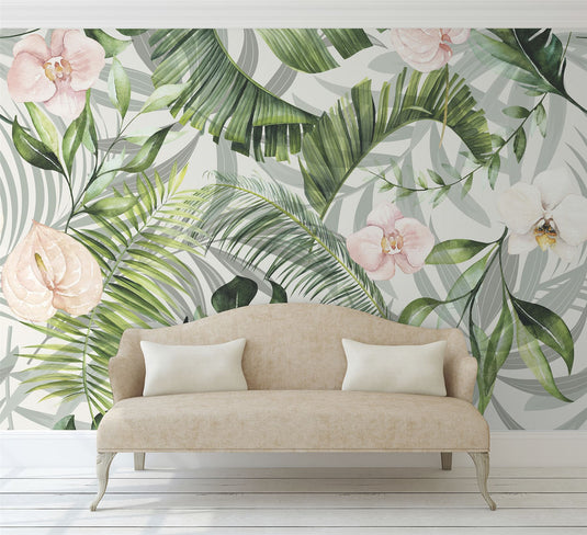 Bright Tropic Mural Wallpaper