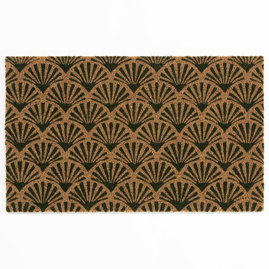 Astley Scallop Coir Forest Green Doormat