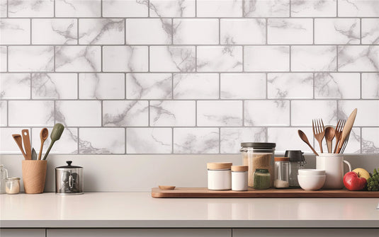 Marble Brick Grey Wall Tile