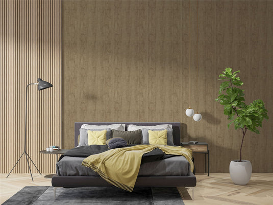 Luxe Timber Gold Wallpaper