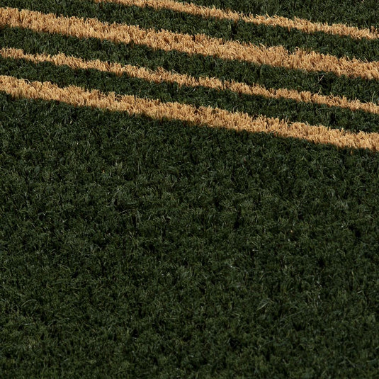 Astley 4 Stripes Coir Green Doormat